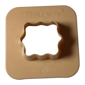 Tupperware Vintage 797-7 Appetizer Cheese Cookie Canape Cutter 2 Sides Ivory